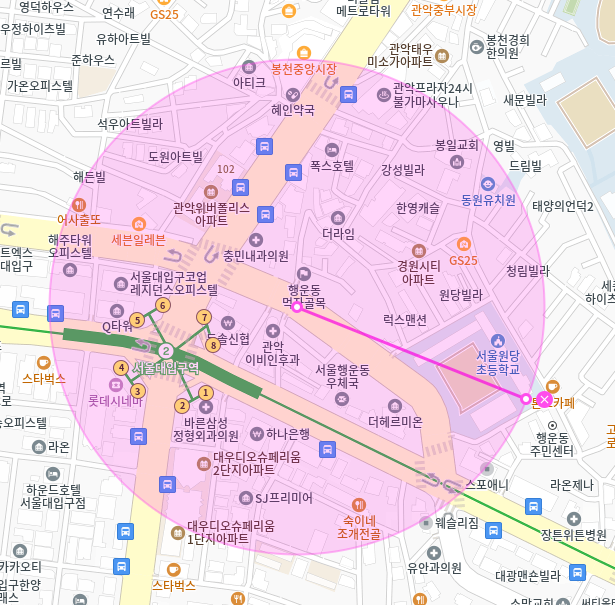 서울대입구역 월주차_원당초등학교 부근 최적의 주차장 찾기