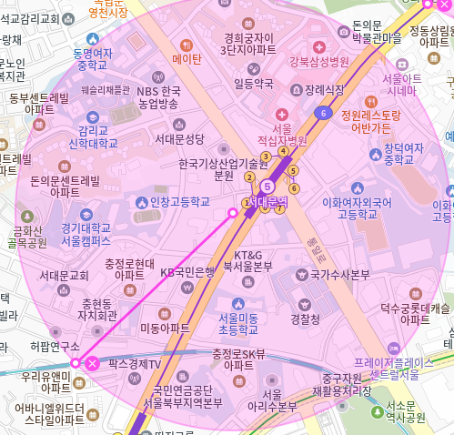 천연동 월주차 서대문역 2번 출구 인근 주차장을 안내드립니다.