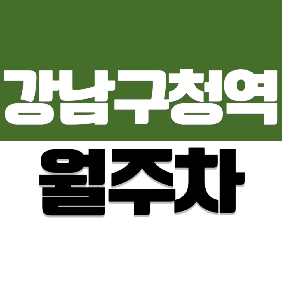 강남구청역 월주차 | SUV 가능 지정석 학동역 2번 출구 정기 주차장 추천 대표 이미지