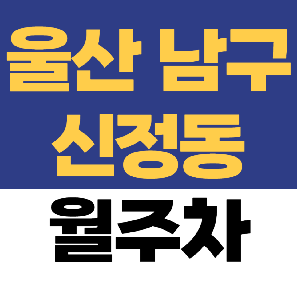 울산 남구 월주차 신정동 울산시청 도보권 출퇴근용 월정기 주차장! 공영주차장 정기권 폐지 대안 대표 이미지