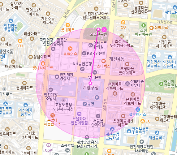 계산동 월주차 | 계양구청 5분·오조산공원 10분, 24시간 자주식 주차장
