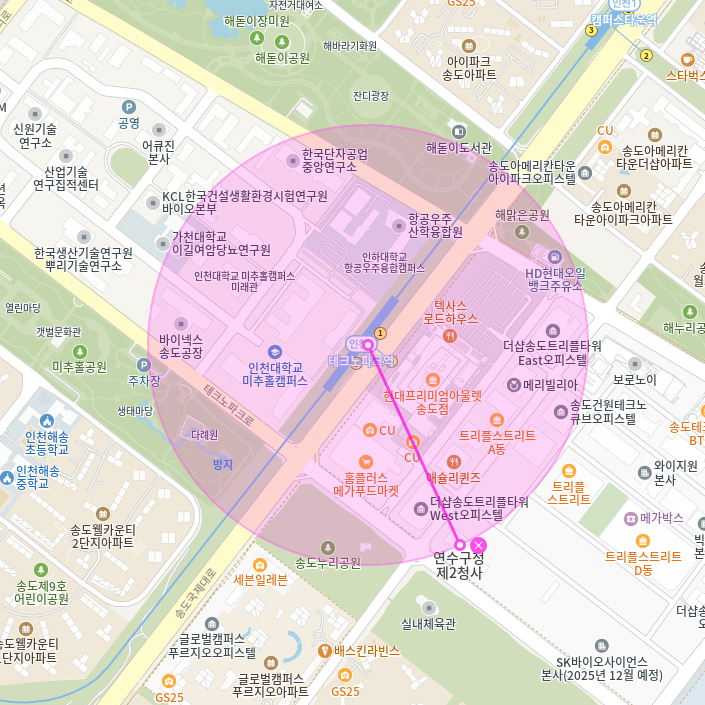 송도동 월주차 | 테크노파크역 7분, 24시간 지하 자주식, 애슐리퀸즈 도보 3분