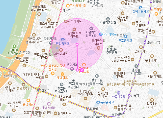 천호동 월주차 | 천호동 강동초 천일중 인근에 지정석 단일주차장 정보