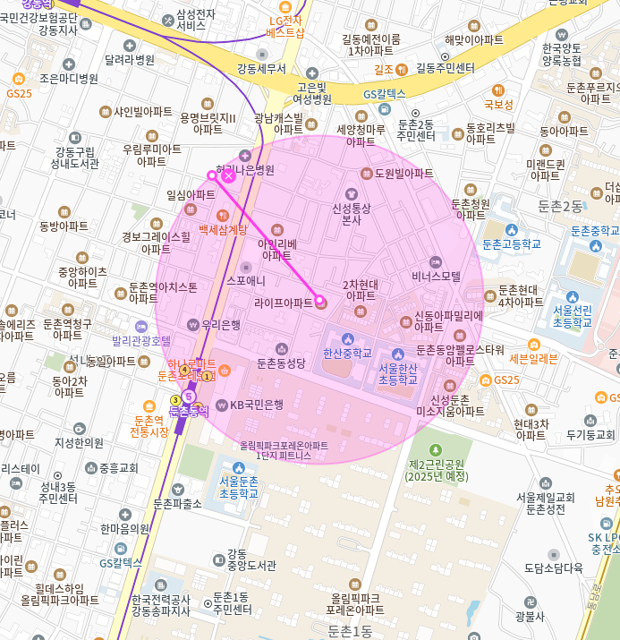둔촌동 월주차 | 둔촌동역 길동사거리 한산중학교 중앙보훈병원 올림픽파크포레온 인근 월정기 주차장