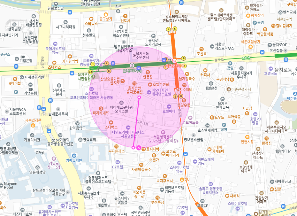 을지로 월주차 | 을지로3가 나인트리명동 도보1분 쾌적한 지하 월주차장